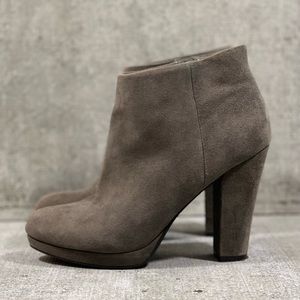 GREY SUEDE ALDO BOOTIES